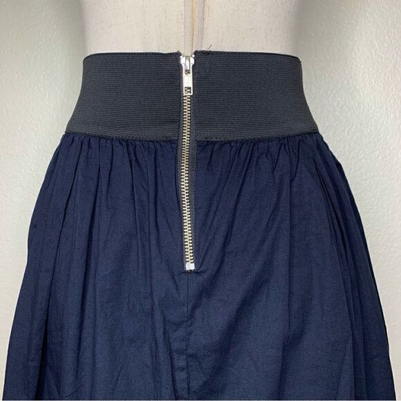 Necessary Object Navy Blue Wide Waist Skirt - Picture 8 of 11